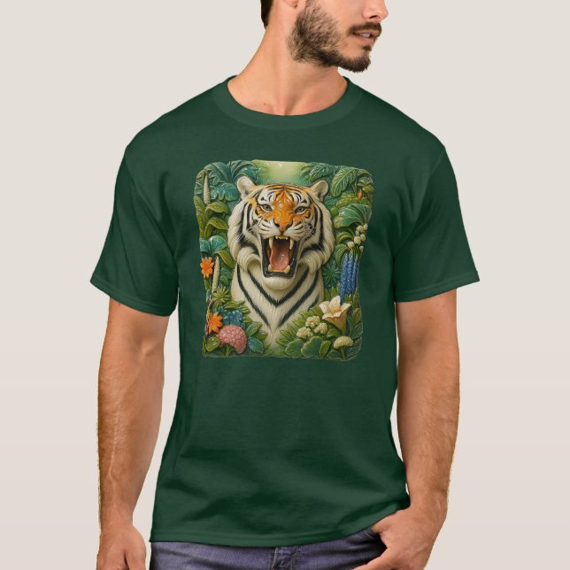 Powerful roar tiger T-Shirt (Front)