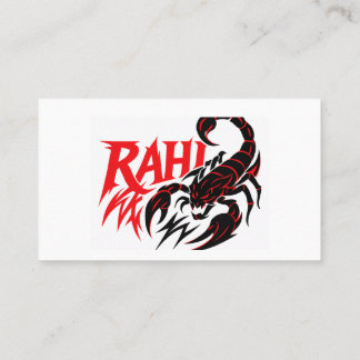 Powerful Scorpion Logo Design on Business Card