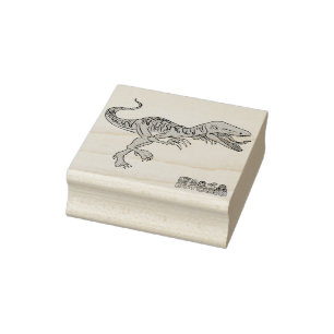 Powerful Sneaky Fearless Raptor Seal Rubber Stamp