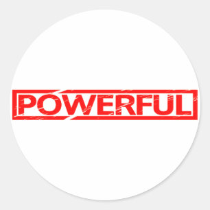 Powerful Stamp Classic Round Sticker