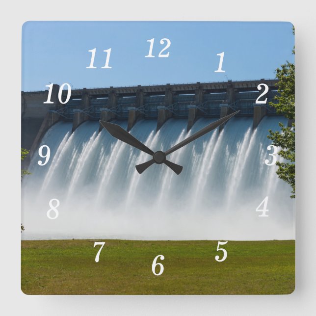 Powerful Table Rock Dam Wall Clock (Front)