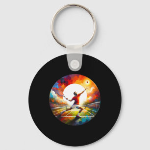 Powerful Tennis Serve – Athlete In Action Design S Key Ring
