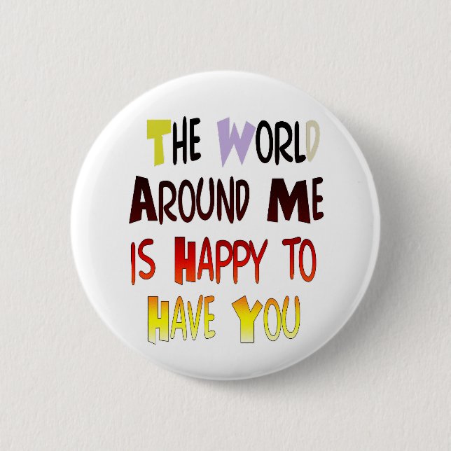 Powerful Welcome Message: A Motivational Quote 6 Cm Round Badge (Front)