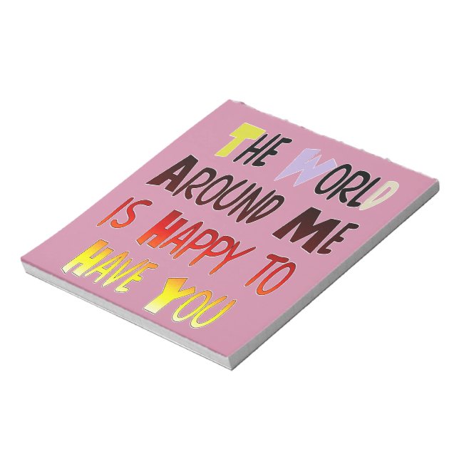 Powerful Welcome Message: A Motivational Quote Notepad (Rotated)