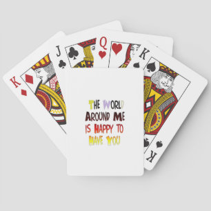 Powerful Welcome Message: A Motivational Quote Playing Cards