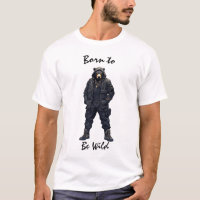 Powerful Wild Tactical Bear T-Shirt