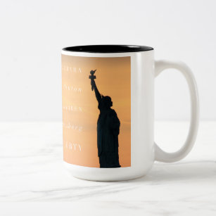 Powerful Women: Obama, Clinton, Warren, Ginsburg Two-Tone Coffee Mug
