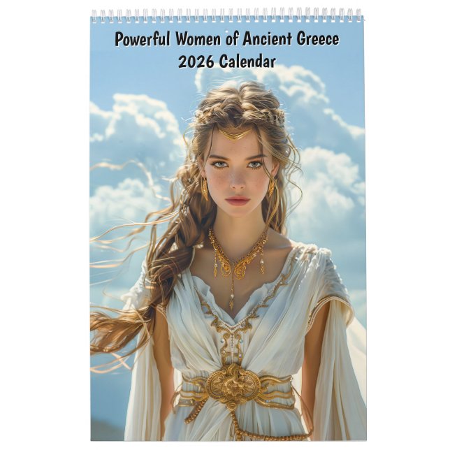 Powerful Women of Ancient Greece – 2026 Calendar (Cover)