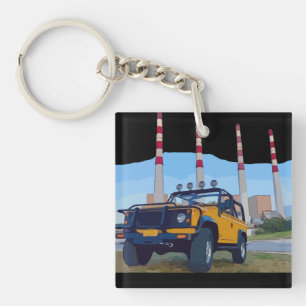 POWERHOUSE 2-Sided Acrylic Keychain