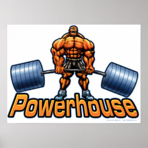 Powerhouse Deadlift Poster