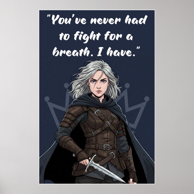 Powerless Book Quote Poster (Front)