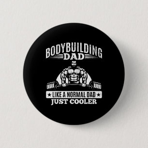Powerlifting Daddy Training Fitness Gym Bodybuildi 6 Cm Round Badge