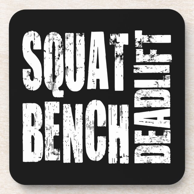 Powerlifting - Squat, Bench, Deadlift Coaster (Front)