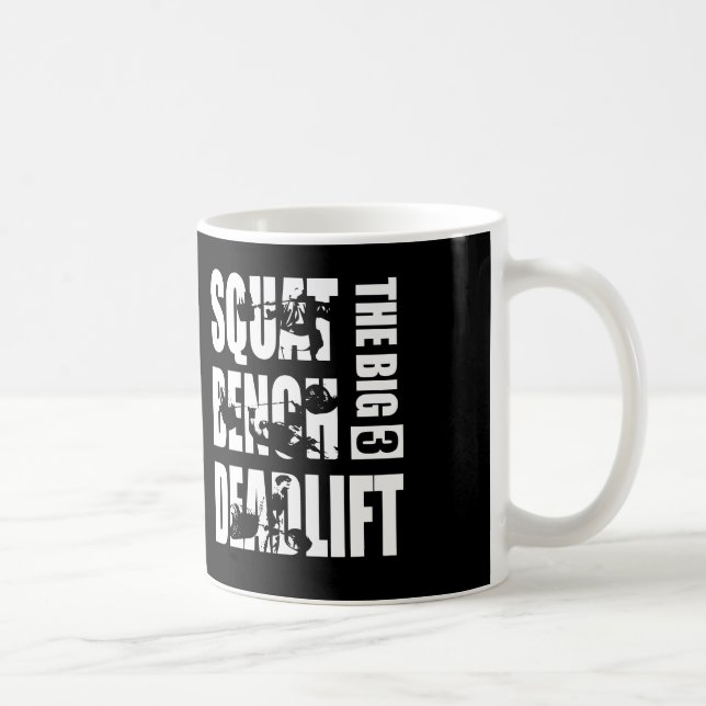 Powerlifting - Squat, Bench, Deadlift Coffee Mug (Right)