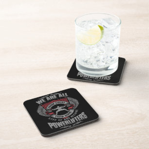 Powerlifting - STEP UP - Gym Workout Motivational Coaster