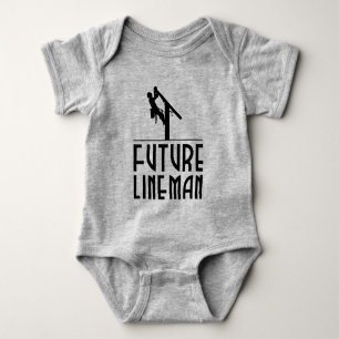 powerline worker Baby - Future lineman  Bodysuit