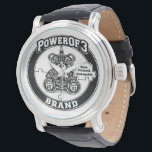 PowerOf3 Executive Crown Skeleton Watch<br><div class="desc">Precision. Presence. Power. The PowerOf3 Executive Crown Skeleton Watch is designed for leaders who move with intention. Featuring a bold silver-toned case and exposed mechanical-style face, this timepiece represents transparency, strength, and the power of timing. The rich brown leather strap delivers a classic, grounded finish — making it versatile enough...</div>