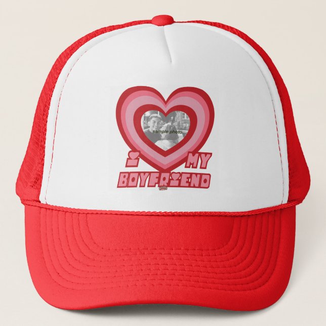 PowerPuff Dingus Heart- BOYFRIEND Trucker Hat (Front)