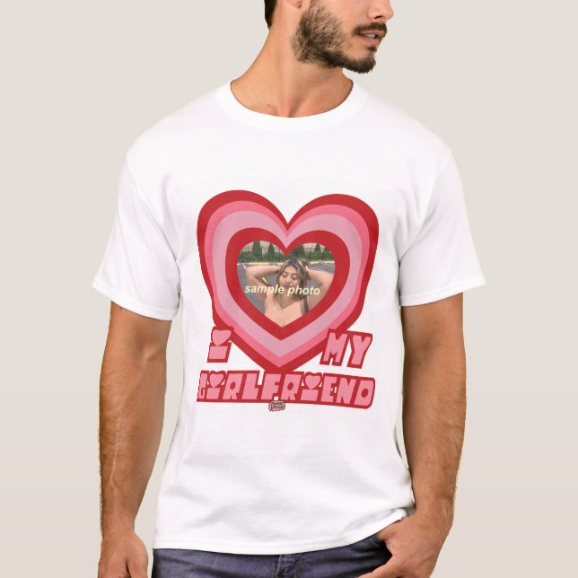 PowerPuff Dingus Heart- GIRLFRIEND T-Shirt (Front)