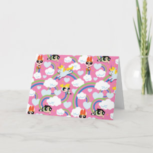 Powerpuff Girls & Donny Rainbow Pattern Card
