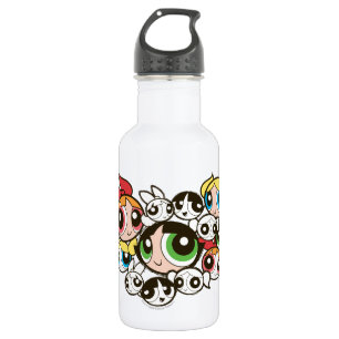 Powerpuff Girls Face Pattern 532 Ml Water Bottle