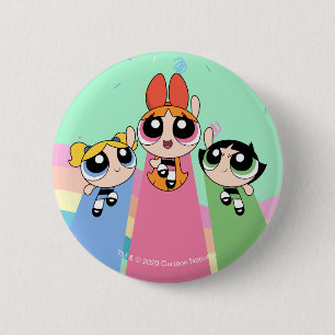 Powerpuff Girls Fly High 6 Cm Round Badge
