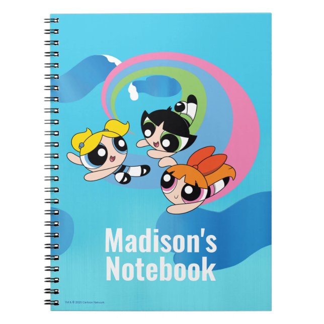 Powerpuff Girls Fly Through The Sky Notebook (Front)