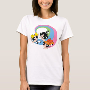 Powerpuff Girls Fly Through The Sky T-Shirt