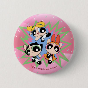 Powerpuff Girls Powfactor 6 Cm Round Badge