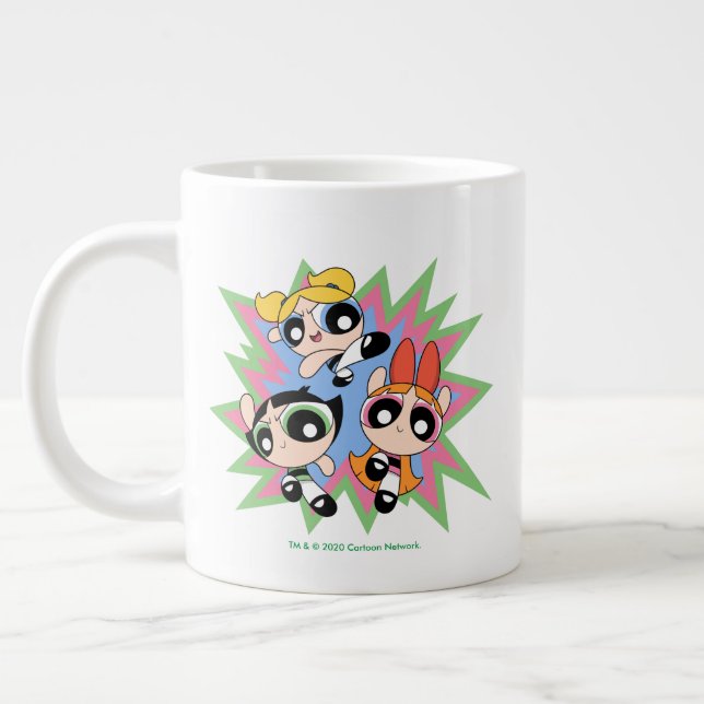 Powerpuff Girls Powfactor Large Coffee Mug (Left)