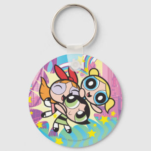 Powerpuff Girls Rule Key Ring