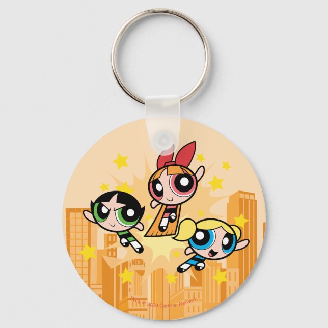 Powerpuff Girls Save The Day Key Ring (Front)