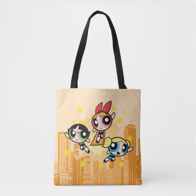 Powerpuff Girls Save The Day Tote Bag (Front)