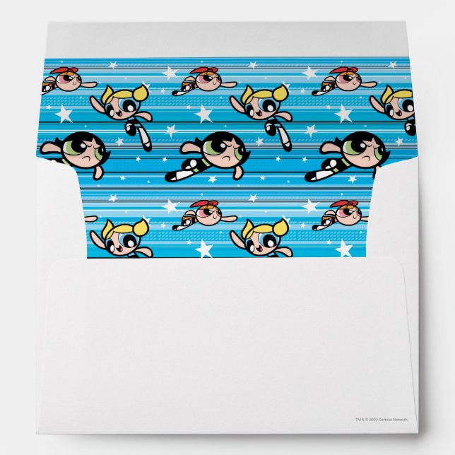 Powerpuff Girls Star Pattern Envelope (Back (Bottom))