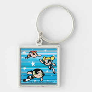 Powerpuff Girls Star Pattern Key Ring