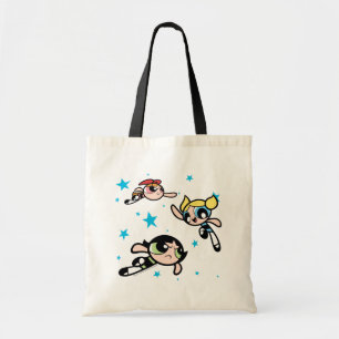 Powerpuff Girls Star Pattern Tote Bag