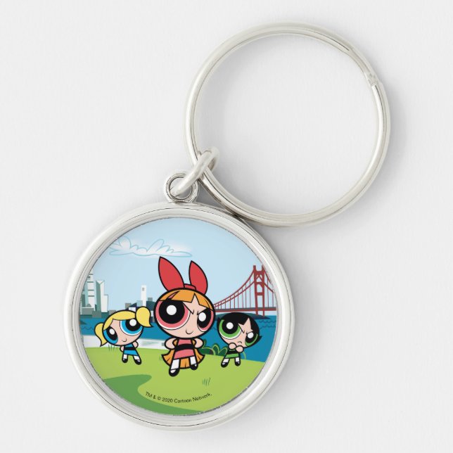 Powerpuff Girls Super Fierce Key Ring (Front)