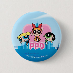 Powerpuff Girls Team Awesome 6 Cm Round Badge