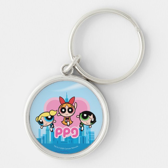 Powerpuff Girls Team Awesome Key Ring (Front)