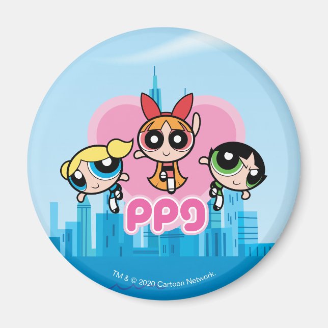 Powerpuff Girls Team Awesome Magnet (Front)
