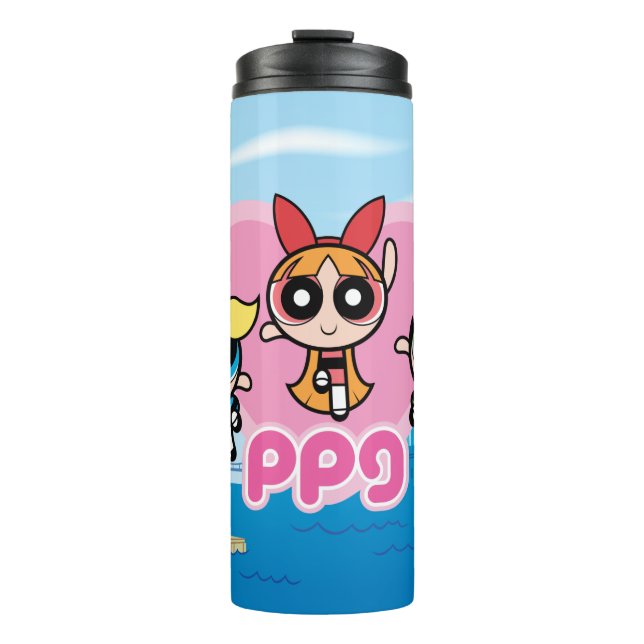 Powerpuff Girls Team Awesome Thermal Tumbler (Front)