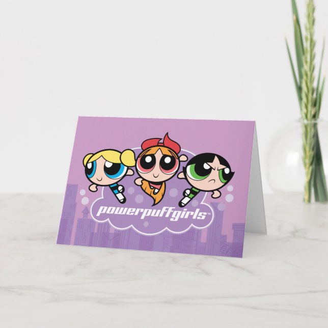 Powerpuff Girls Team Logo Card (Front)
