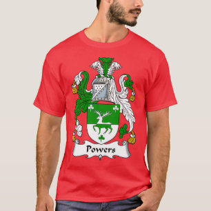 Powers Coat of Arms Family Crest  T-Shirt