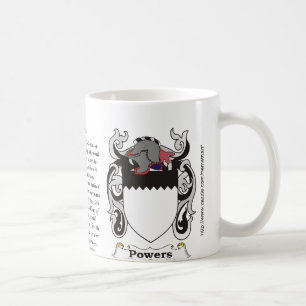 Powers Family Coat of Arm mug