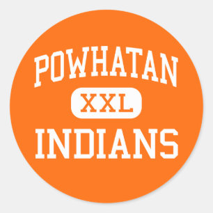 Powhatan - Indians - High - Powhatan Virginia Classic Round Sticker