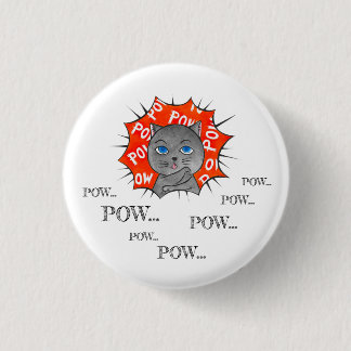 POWPOWCat Tote Bag 3 Cm Round Badge