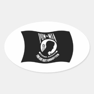 POW's & MIA's Flag Sticker