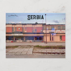 Požega Railway Station in Zlatibor District Serbia Postcard