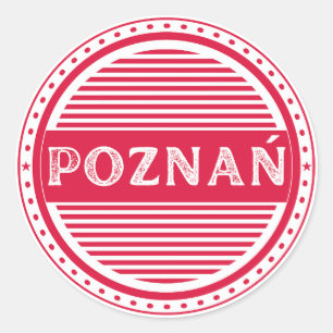 Poznan City Pride Emblem – Polish Identity Classic Round Sticker
