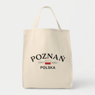 Poznan Polska (Poland) Polish Coordinates Tote Bag